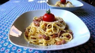 Linguine à la carbonara  Recettes de Pâtes  Galbani [upl. by Miun]