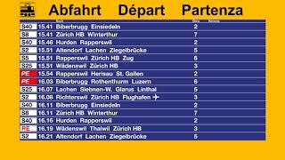 SBB Ansage  Verbindungen in Pfäffikon SZ [upl. by Etnoid]