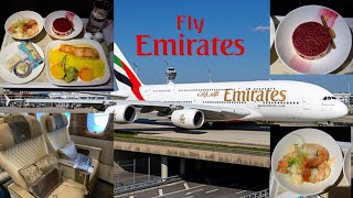 How nice is Emirates Premium Economy  Window Seat  Dubai to Los Angeles [upl. by Klump]