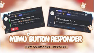 Mimu Button Responder Tutorial  New Feature  Discord Tutorial [upl. by Swinton]