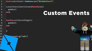 Custom Events with BindableEvents  Roblox Studio [upl. by Wilden]