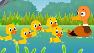 Five Little Ducks  Kids Songs [upl. by Notsob686]