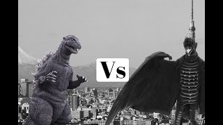 Godzilla 1954 vs Rodan 1956Kaiju battle [upl. by Aleuqahs]