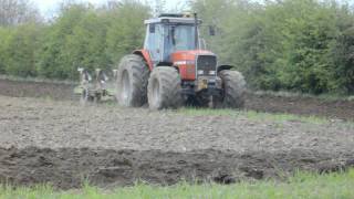 Massey Ferguson 3690 and Dowdeswell 6 furrow plough [upl. by Christa]