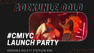 ADEKUNLE GOLD Album Launch Party in London  AG amp STEFFLON DON perform FYE CMIYC [upl. by Eittap]