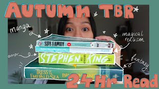 Reading my Fall TBR in 24 hours  Reading Vlog [upl. by Adni]