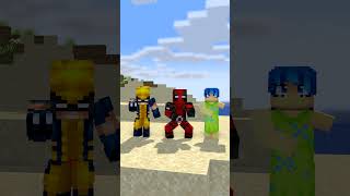 Who is STRONGER SuperHeroes Vs Inside out 2 minecraft minecraftmemes animation [upl. by Gregson]