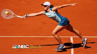 French Open Semifinals Iga Swiatek vs Daria Kasatkina  HIGHLIGHTS  622022  NBC Sports [upl. by Mclain179]