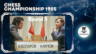 Karpovs Triumph Continues  Kasparov vs Karpov 1985 Game 5 [upl. by Alphonsa]