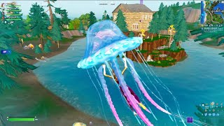 Neon Man O War Glider Gameplay  Fortnite Reboot Rewards [upl. by Denis]