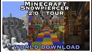 Minecraft Snowpiercer 20 Tour  Minecraft Bedrock Map [upl. by Clarette]