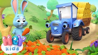 Big Blue Tractor song 🚜 Animals song for kids  karaoke  HeyKids [upl. by Brackely580]