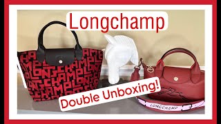 Longchamp LGP Bag amp Jockey Leather CUIR Bag Review DOUBLE UNBOXING [upl. by Yelyk997]