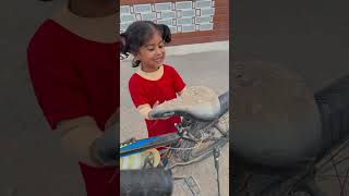 Mohtarma 🥱🥰 shorts love trending ytshorts cycle viralvideo [upl. by Nannette]