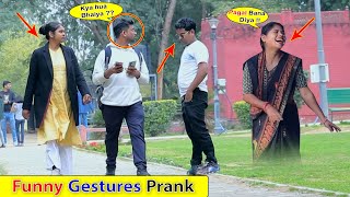 Funny Gestures Prank Part 06  Funiest Prank Ever  Bhasad News pranksinindia [upl. by Oisor]