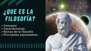 ¿Qué es la FILOSOFÍA 🧐► Explicado FÁCIL [upl. by Nahor]