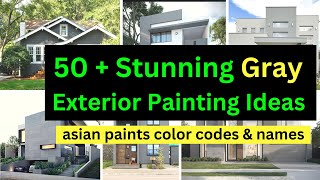 The Best Gray Exterior Paint Ideas in 2024 Gray exterior house paint ideas asian paints color code [upl. by Annaear190]