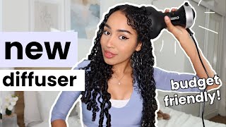 TESTING THE DIFFON DIFFUSER FOR CURLY HAIR Watch this before you spend  on any other ones 👀 [upl. by Bradney551]