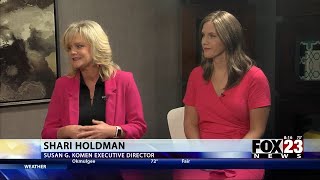 Video Susan G Komens executive director joins FOX23 to discuss the services they provide and [upl. by Mckenzie]