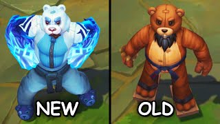 All Udyr Skins NEW and OLD Texture Comparison Rework 2022 League of Legends [upl. by Aklog]