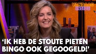 Merel Ek over filmpjes van Stoute Pieten Bingo Ik heb ze ook gegoogeld  VANDAAG INSIDE [upl. by Downall113]