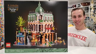 LEGO 2022 Modular Building Reveal amp Unboxing  Set 10297 Boutique Hotel [upl. by Sicular347]