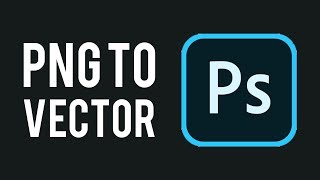 How To Convert a PNG To Vector in Photoshop [upl. by Ahseetal]