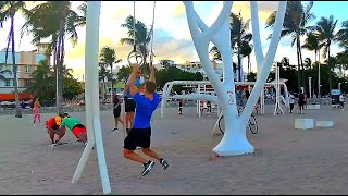 Miami Beach  MUSCLE BEACH  Lummus Park [upl. by Noman]