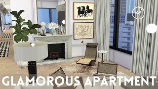 GLAMOROUS APARTMENT FOR A MOVIE STAR  Sims 4  CC SPEED BUILD [upl. by Gnok842]