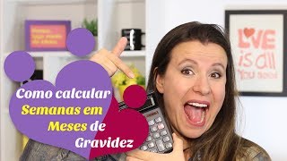 Como CALCULAR SEMANAS EM MESES de GRAVIDEZ [upl. by Kajdan]