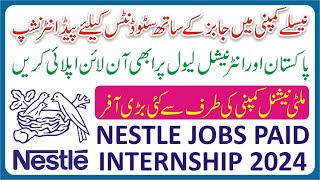 Nestle Company JobsNestle Internship 2023 Online ApplyHow to Apply Nestle Company JobsNestle Jobs [upl. by Lyrahc]