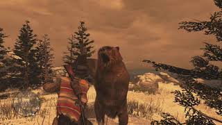 Red Dead Redemption How To Kill The Legendary Bear Brumas With A Knife [upl. by Dnomso484]