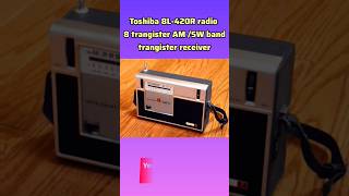 Toshiba 8L420R radio 8 transistor AMSW two band receiver 1965s in Japan oldradio viral video [upl. by Xonnel687]