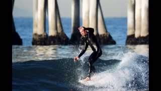 Kelly Kraushaar Surfing At The Huntington Beach Pier [upl. by Eveivenej]