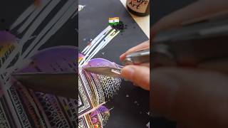 🇮🇳Taj Mahal Scratch Reveal What’s Hidden🌈india painting art [upl. by Felice]