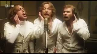 Bee Gees  Stayin Alive parody Sound recording in studio [upl. by Philps]