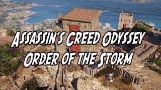 Assassins Creed Odyssey Order of the Storm Olouros Fortress Ancient Cultist Clue Location [upl. by Alderson]