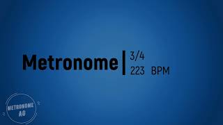 223 BPM 34 Metronome 30 min [upl. by Yttap319]