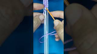 String Bracelet Pattern №15 Easy Bracelet Tutorial for Beginners [upl. by Zosi]