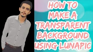 How To Make a Transparent Background Using LunaPic  Edit Photo on web LunaPic [upl. by Uphemia]