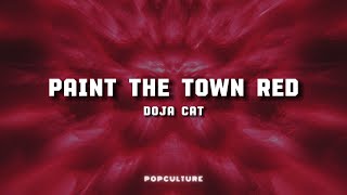 Doja Cat  Paint The Town Red LYRICS [upl. by Gnous]