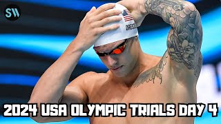 2024 USA Swimming Olympic Trials Day 4 Caeleb Dressels 1st Swim [upl. by Lattie370]