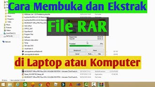 Cara Membuka dan Ekstrak File Rar di Laptop dan Komputer  Yahya Ar [upl. by Ruffo]