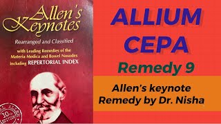 ALLIUM CEPA Remedy  Homeopathic Medicine Homeopathic Drug  Homeopathy  Hindi [upl. by Yanehc]