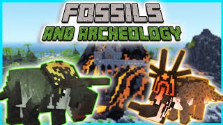 🌴FOSSILS AND ARCHEOLOGY MOD🦴 para MINECRAFT 1182 ACTUALIZADO💛 [upl. by Etnoj]