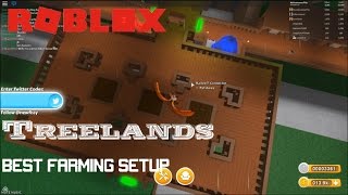 Roblox TreeLands Best farming growbed setup [upl. by Dumm]