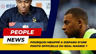 Scandale au Real Madrid  Kylian Mbappé retiré dune photo officielle [upl. by Favian]