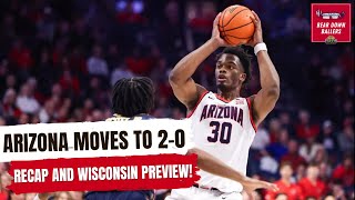 Arizona moves to 20  Preview vs Wisconsin  Bear Down Ballers [upl. by Atterol]