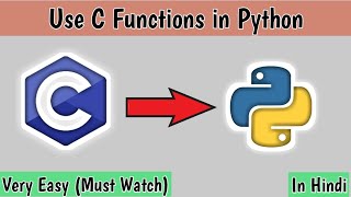 How to run C code from Python Program  Hindi  Python Tutorial  Python Tutorial in Hindi [upl. by Arutak]