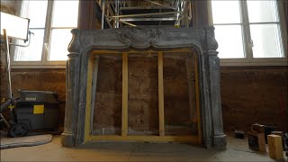 Installing An 18th Century Marble Fireplace [upl. by Franza839]